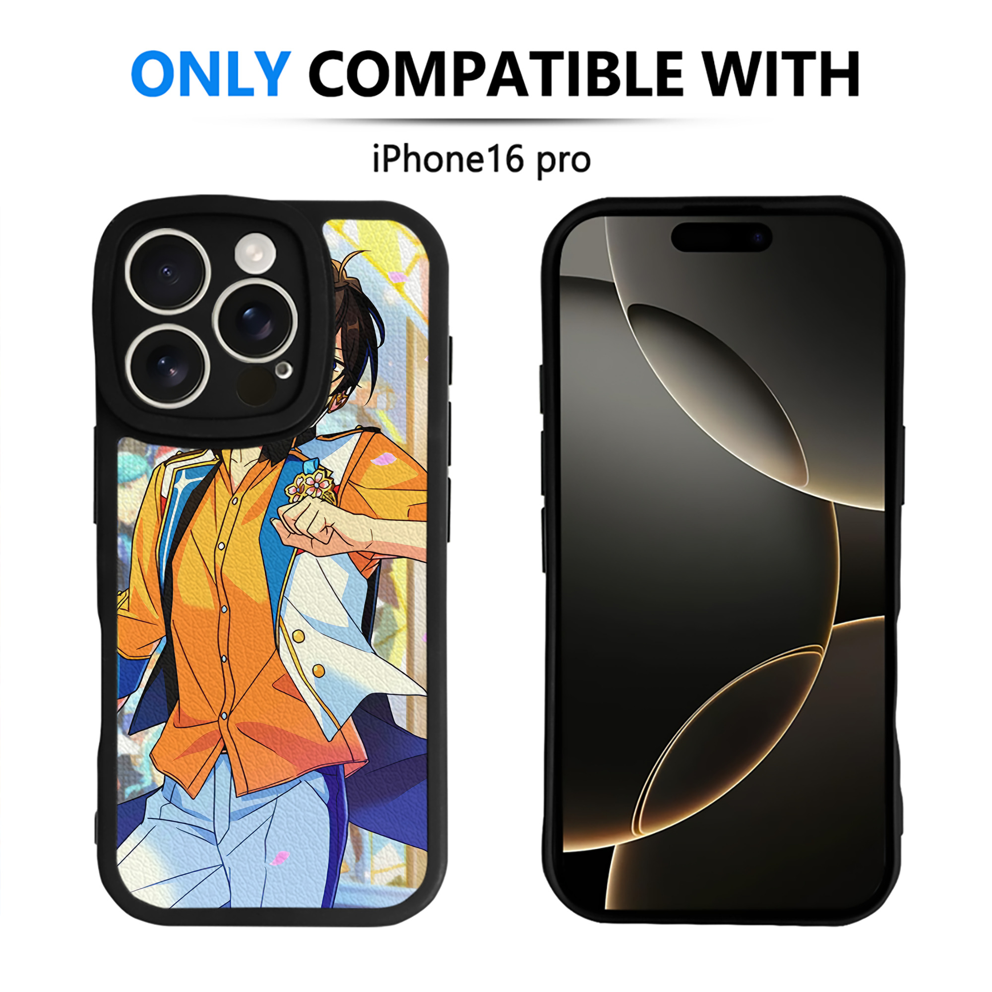 （画像用） あんさんぶるスターズ! Ensemble Stars 【iPhone 16シリーズ対応】シリコンスマホケース（レザー調） 材質：シリコン